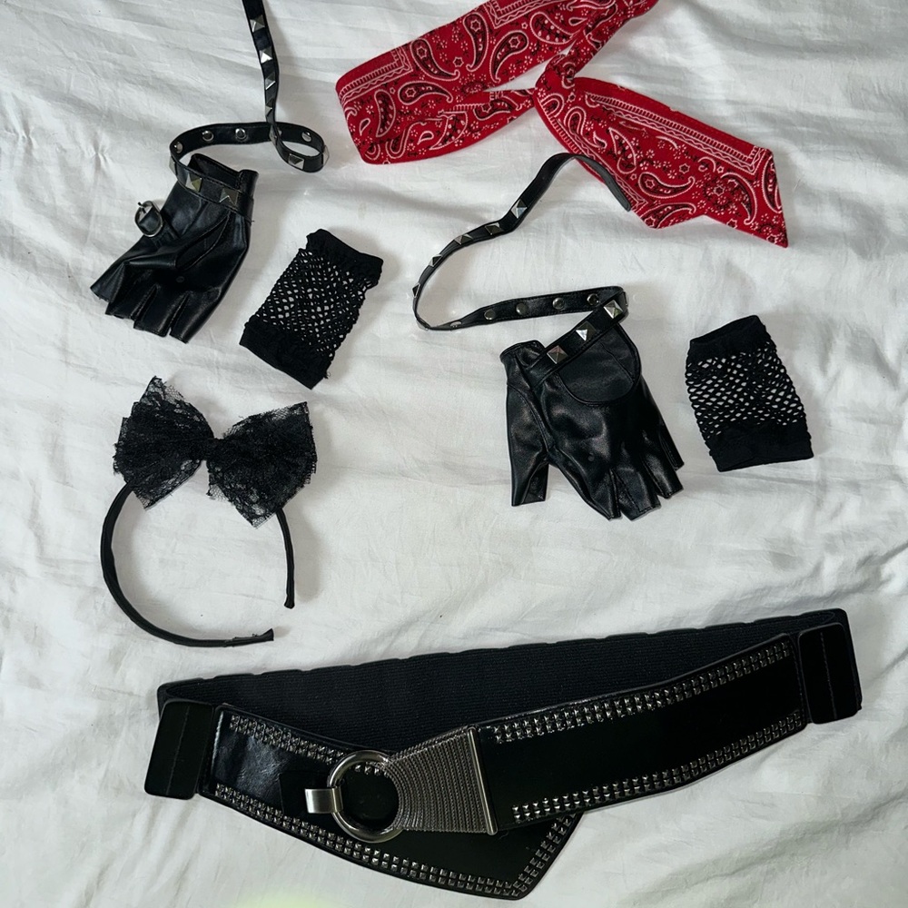 80s rock costume accessories worn once